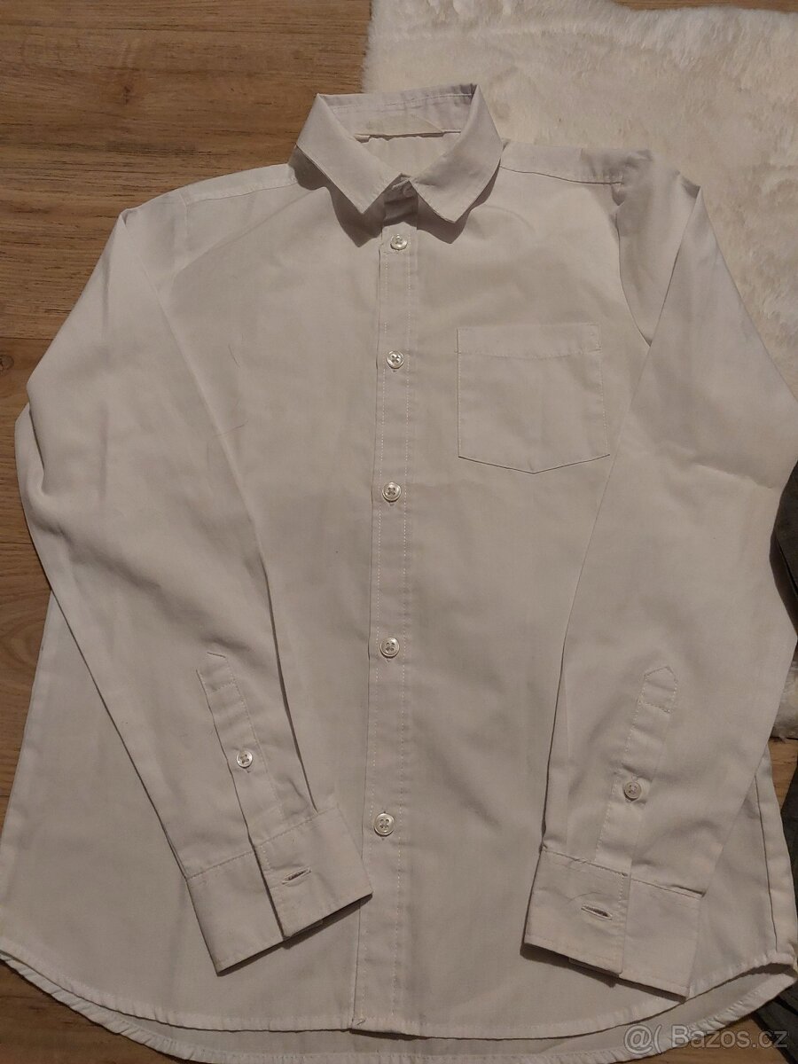 2 košile HaM vel. 146 společenské - easy iron - 3