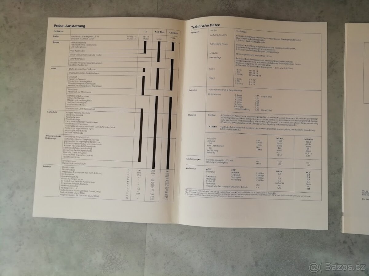 Ford Orion - prospekty - doprava v ceně - 3