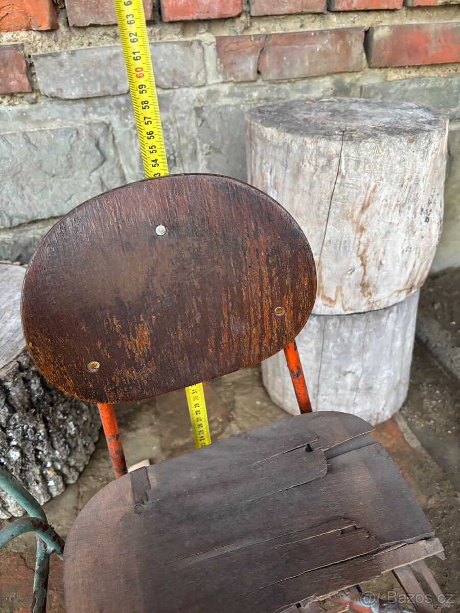 Kovové dětské židličky na renovaci - 3