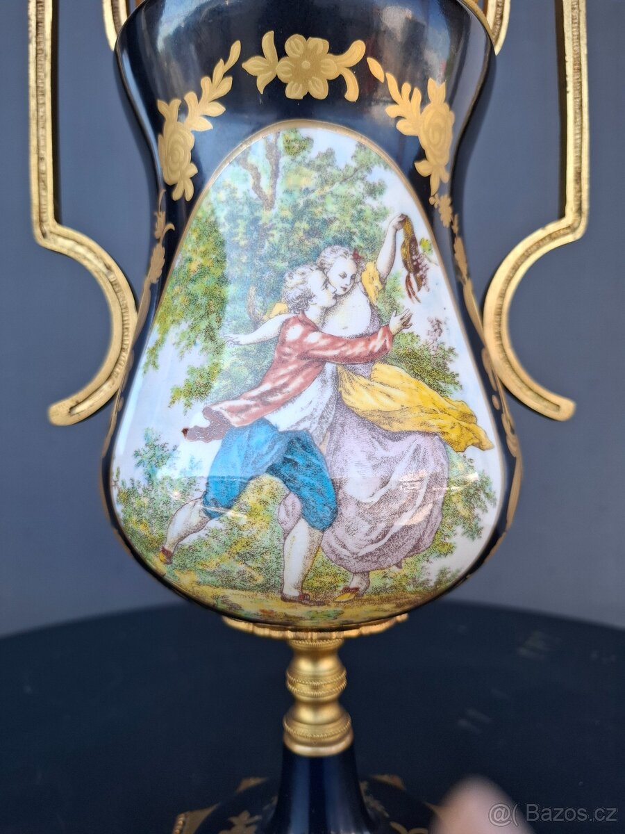 Starožitná porcelánová amfora Limoges - 3