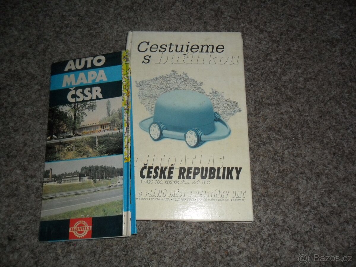 mapy - vojenská, automapy, Česká republika, různé - 3