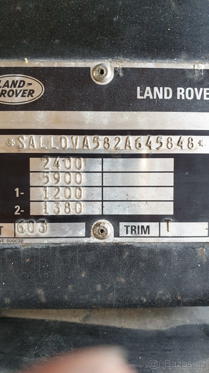 Land Rover Defender 90,, 2,5 Td5,, 90 KW, - 3