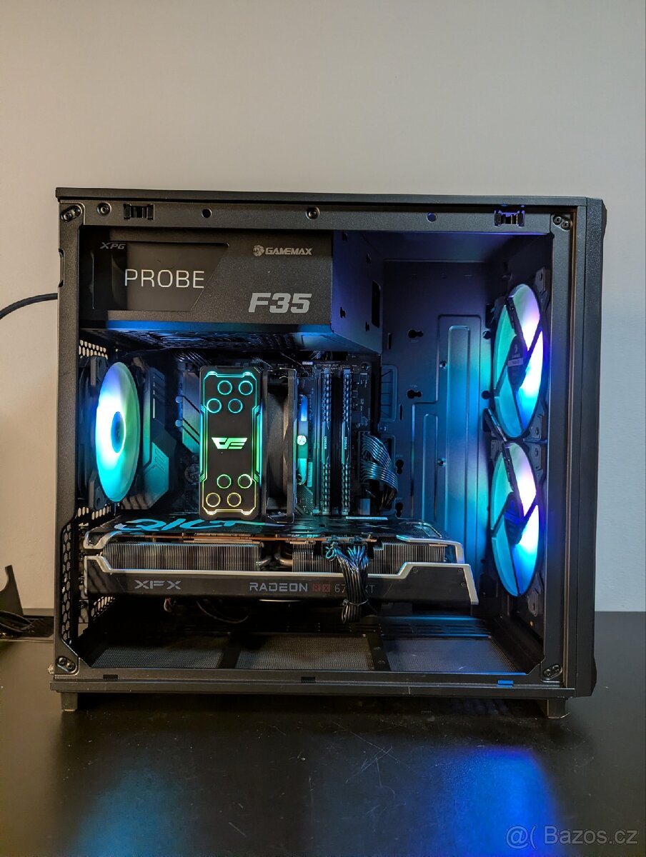 Herní PC: Ryzen 7 5700 / RX 6700 XT 12gb/ 16gb RAM/ záruka - 3