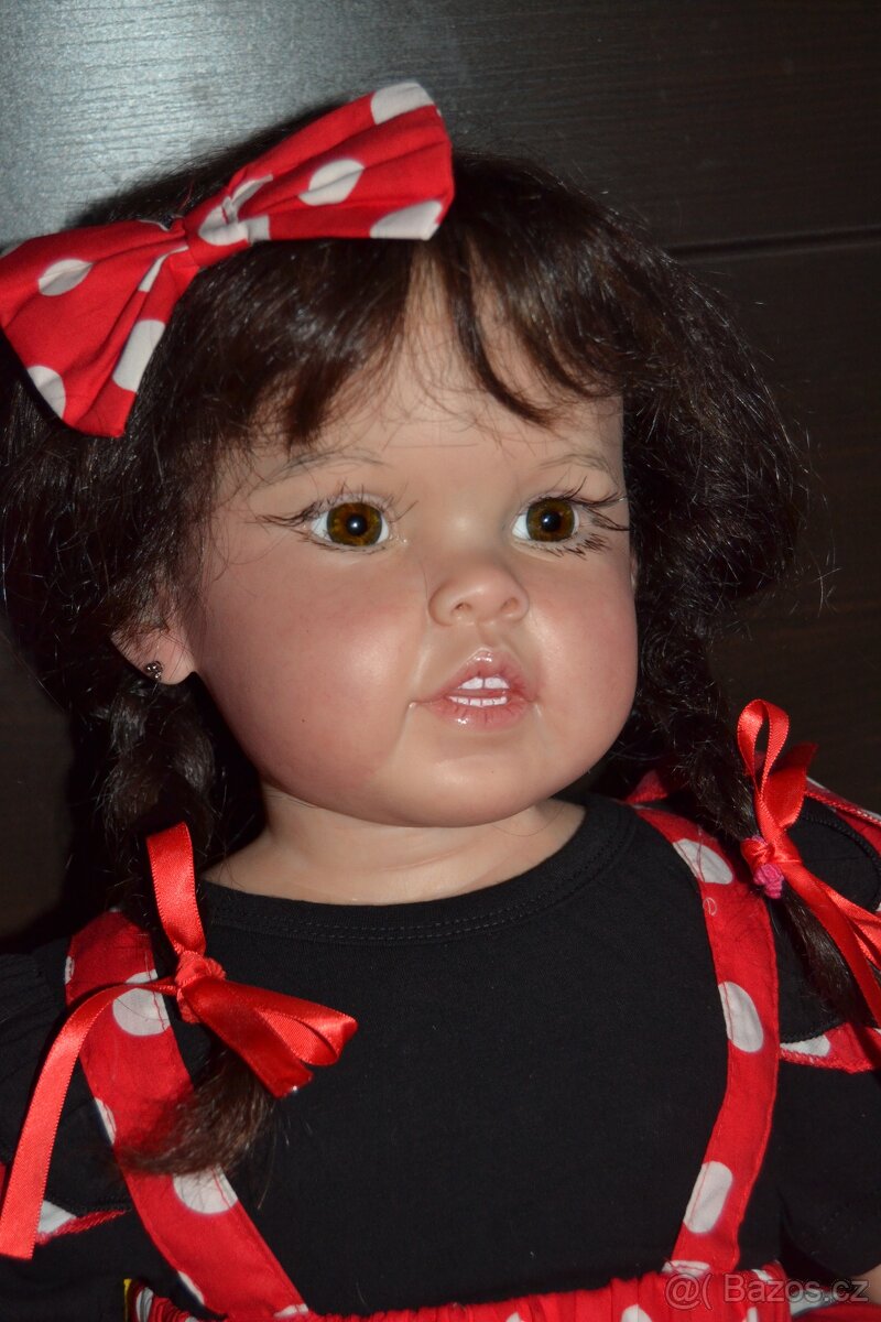 Prodám velkou sedící reborn holčičku z kitu Cressida - 3