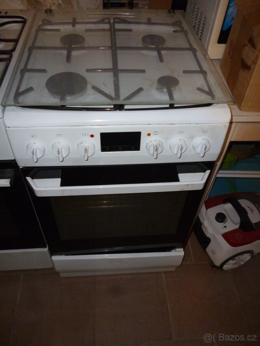 kombinovaný sporák amica,horkovzdušná trouba na 230v - 3