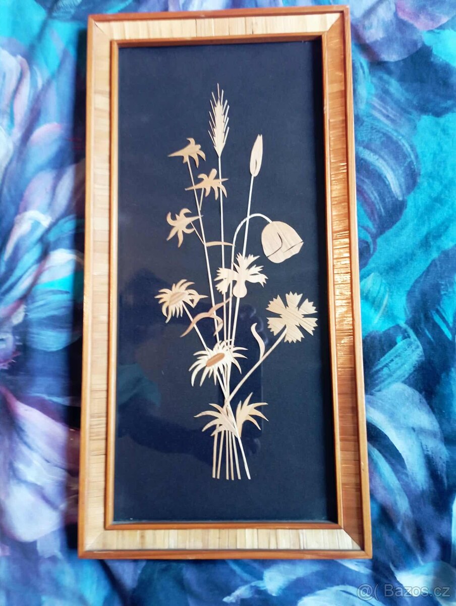 Intarzie - obrazy 70 - tá léta - RETRO - 3