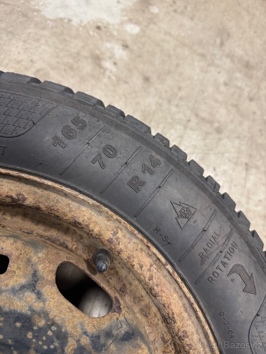 5x100 165/70 r14 zimní - 3