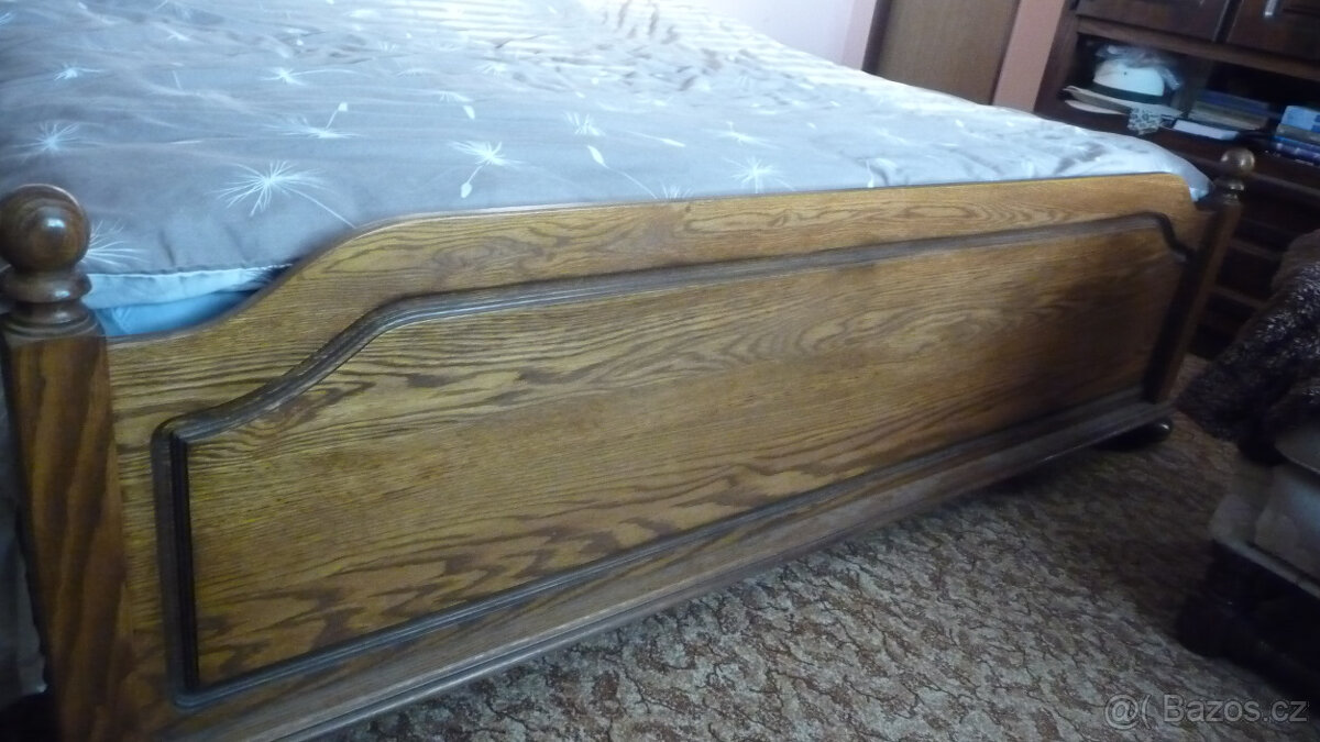 Manželská postel rustikal - 3