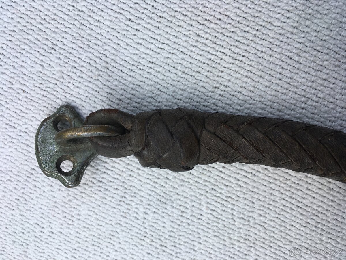 Držadlo - madlo, pletené kožené - 3