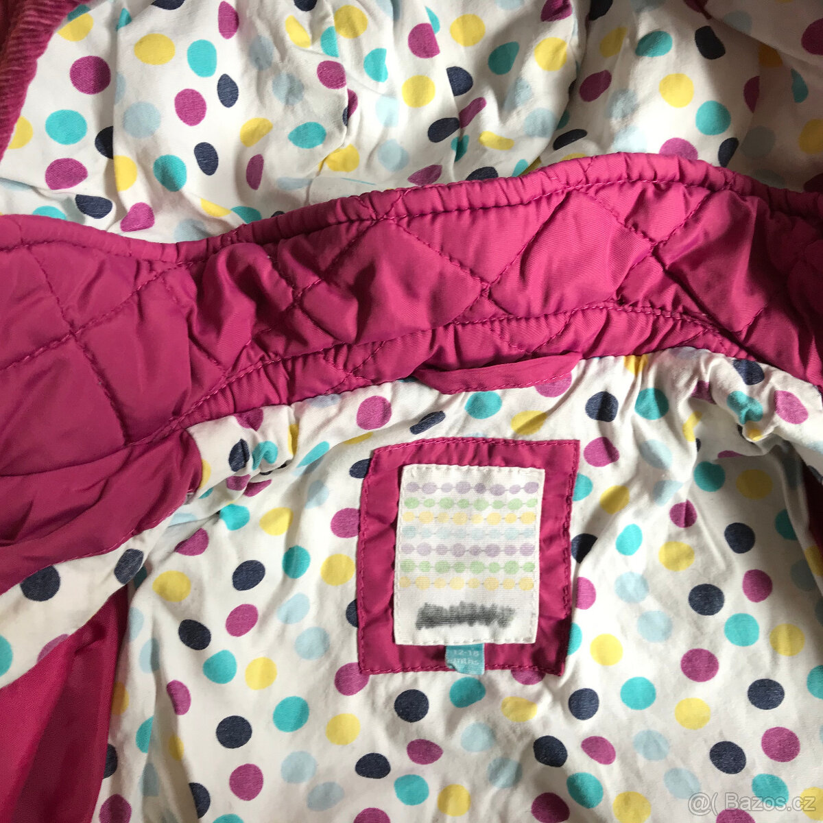 Růžová prošívaná bunda John Lewis - 3