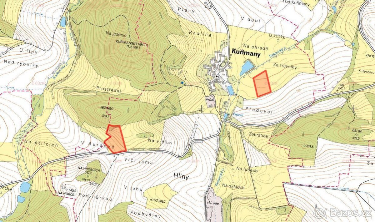 Louka, prodej, Kuřimany, Strakonice - 3
