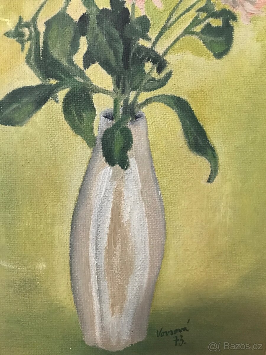 Obraz - kytice ve váze - Vovsová - 3