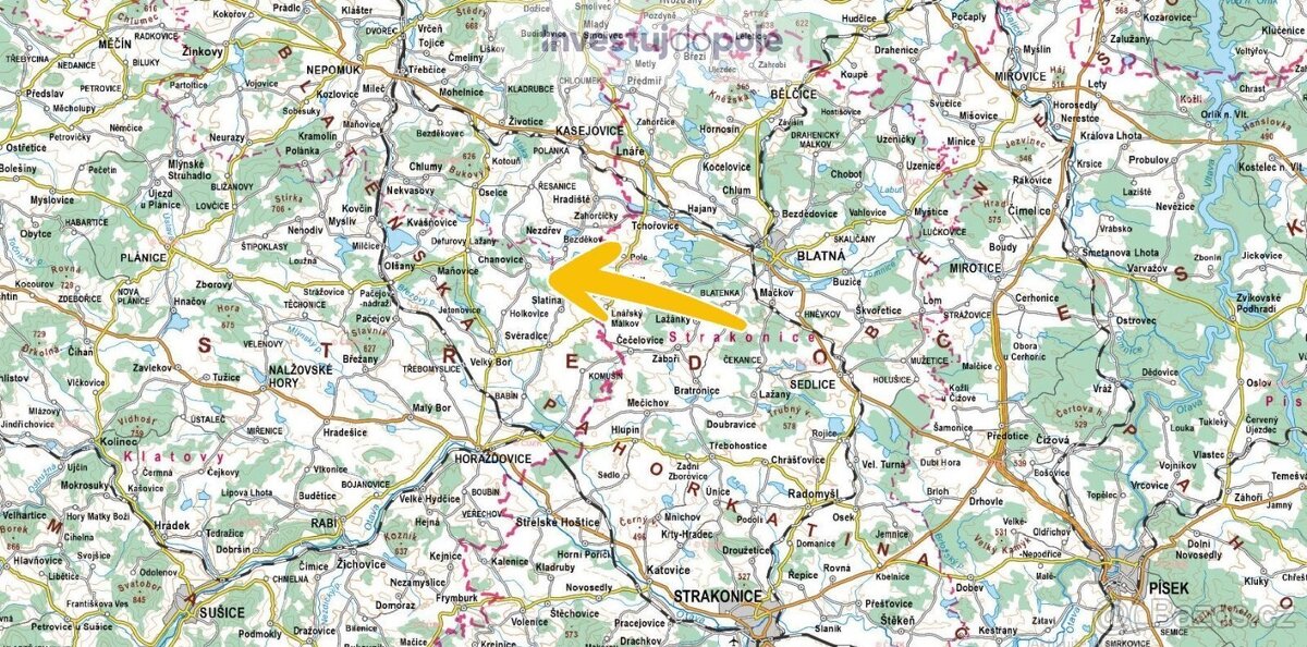 Prodej podílu 1/4 pole 3 138 m², Chanovice - 3