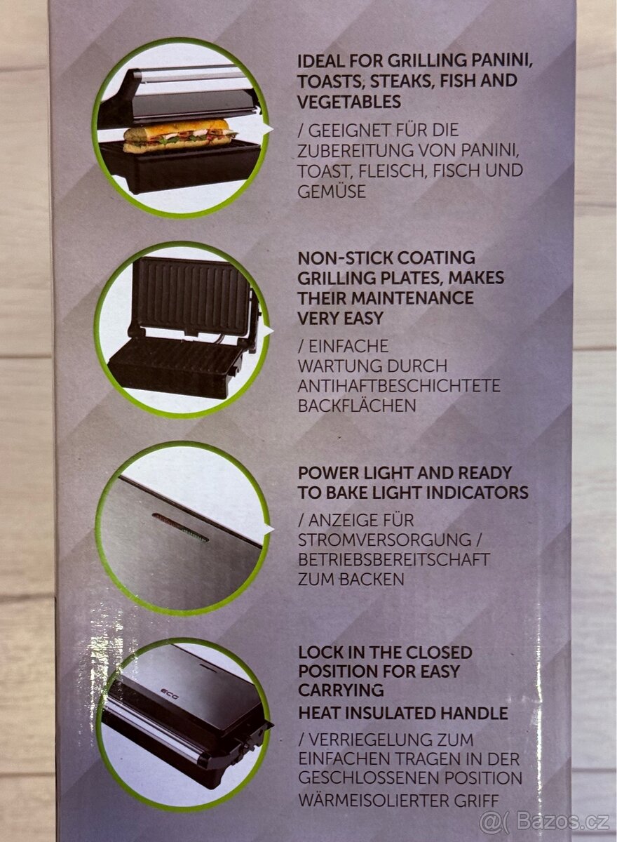 ECG PANINI MAKER S 3070 (1500 W) - 3