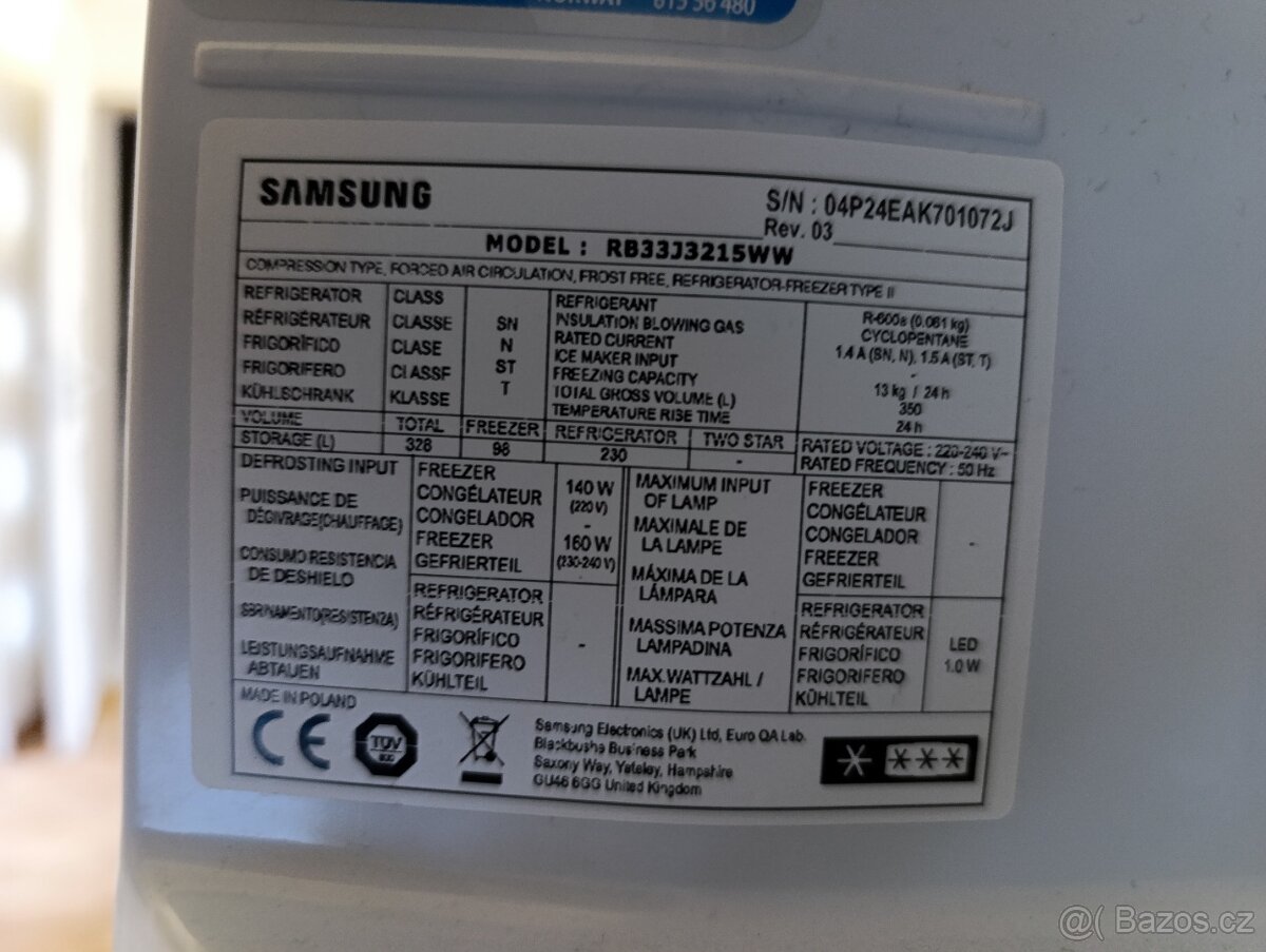 Prodej lednice s mrazákem - 3