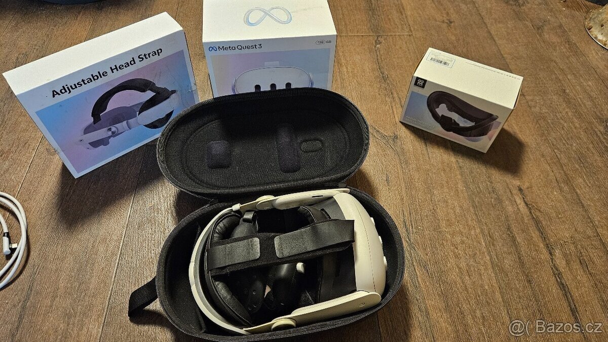 Meta Quest 3 128GB + příšlušenství - PC 22 tis - 3