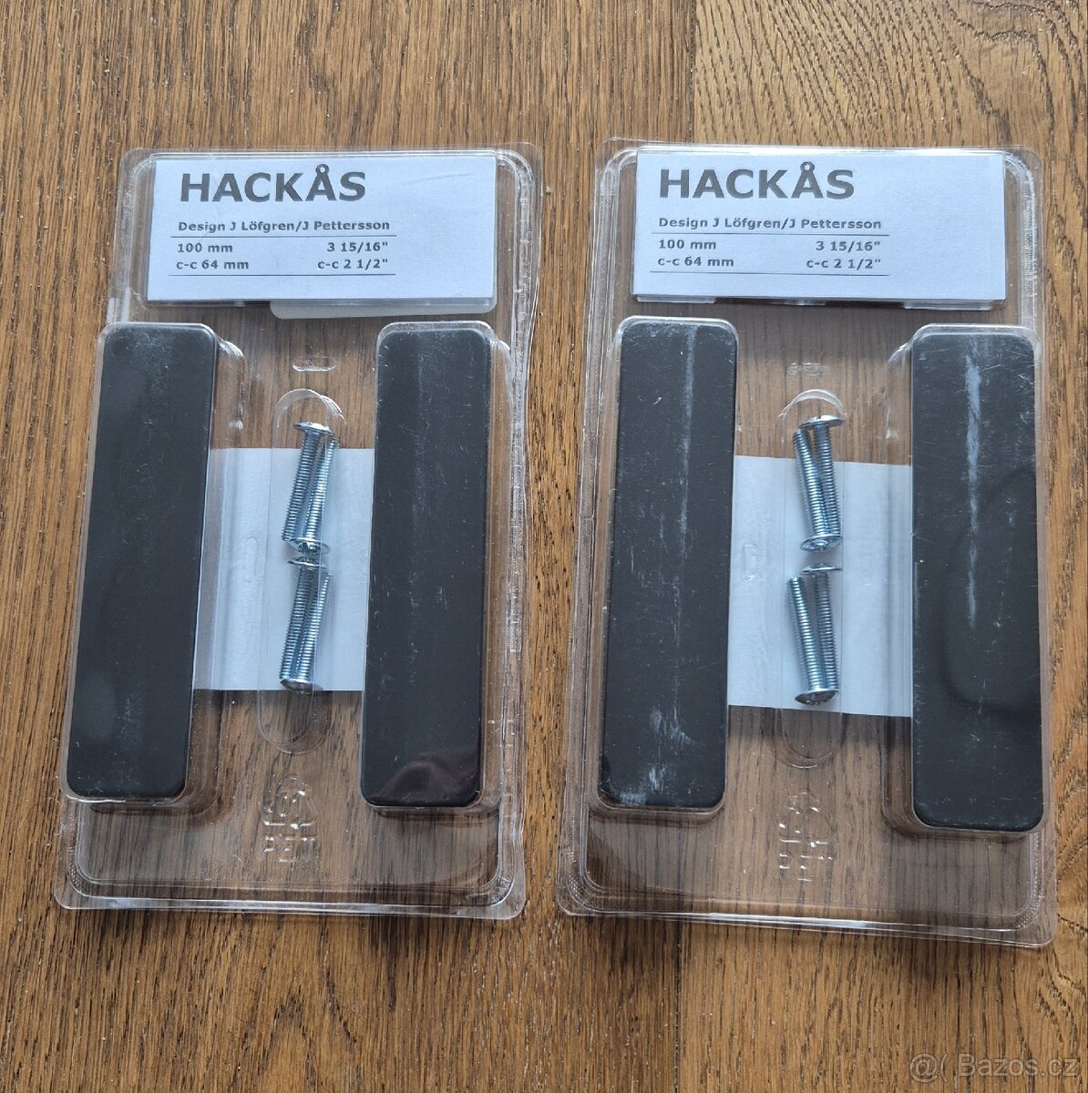 Nové Ikea HACKÅS - úchytky antracit - 3