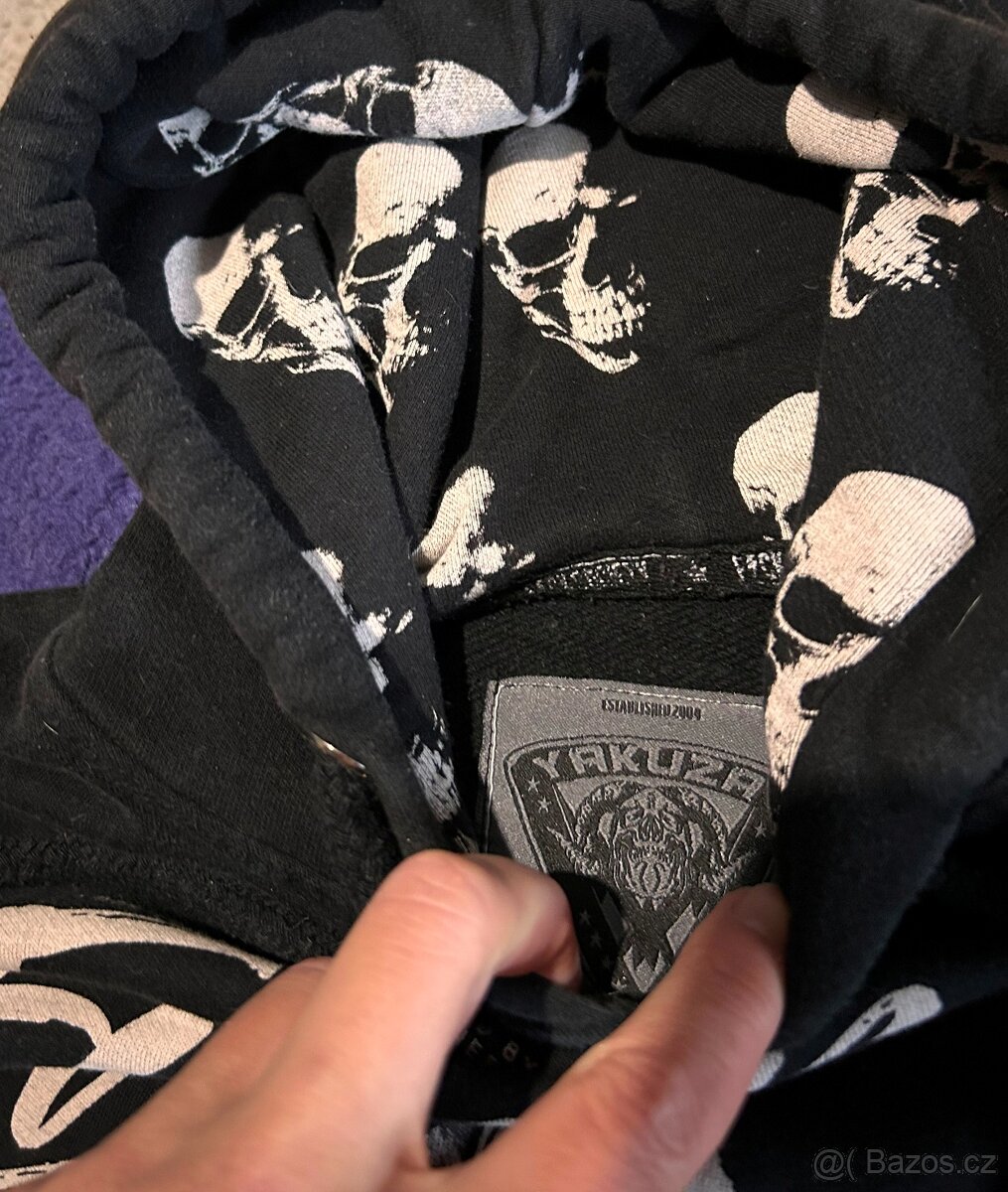 YAKUZA BAVLNĚNÁ STYLOVÁ KRÁSNÁ MIKINA M (M-L)🤩💪🏽 - 3