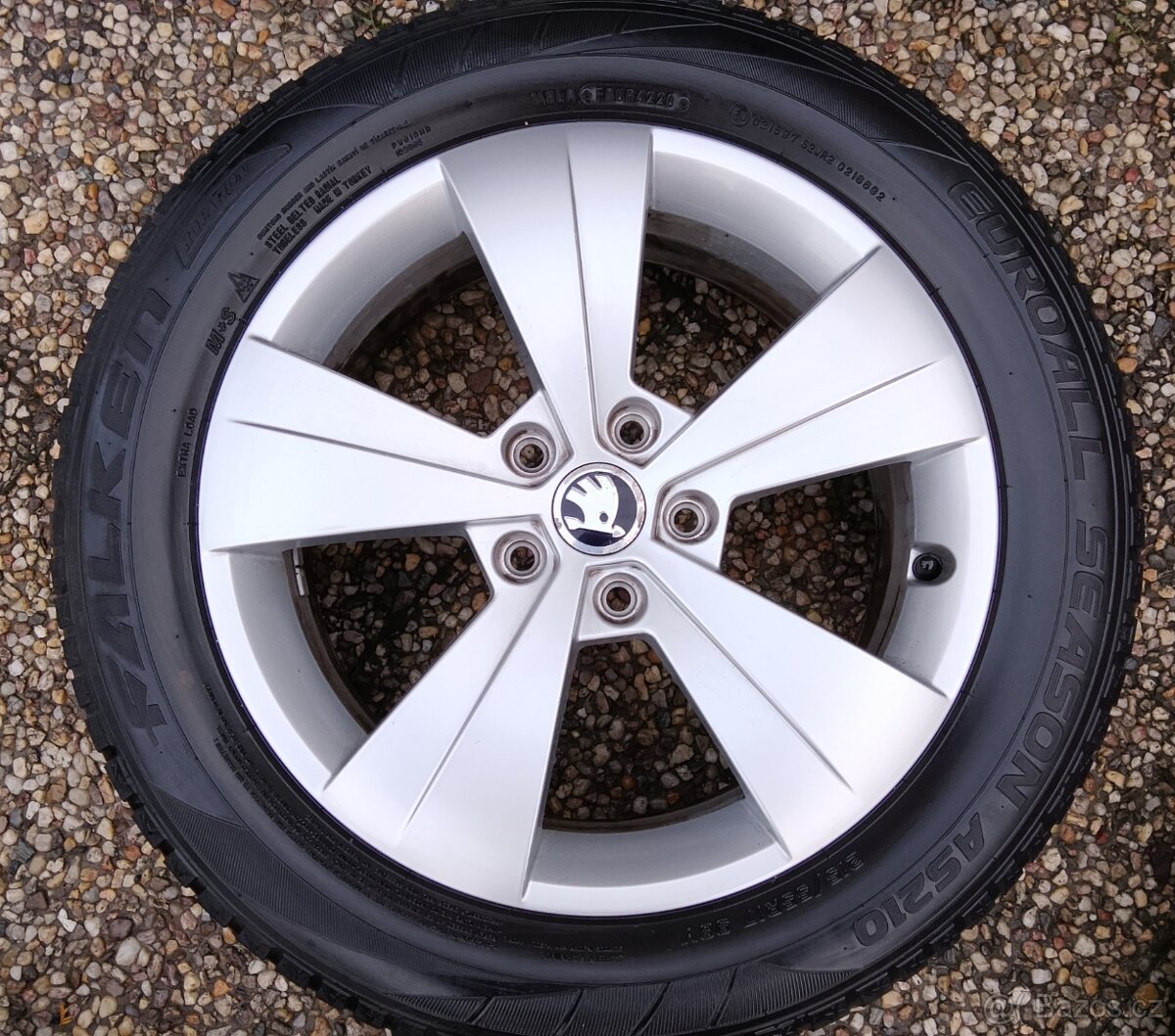 Zimní alu disky originál Škoda Superb III 5x112 R17 Triton - 3