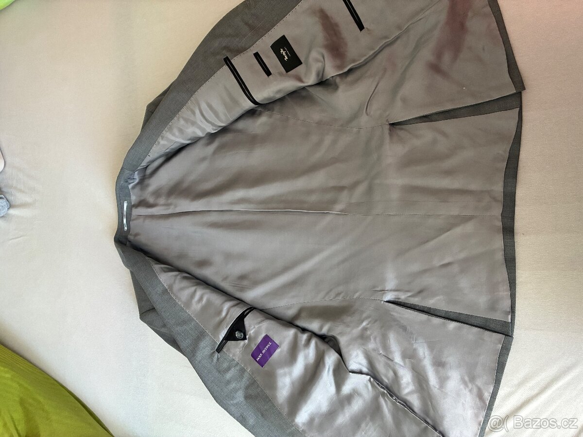 Chlapecký oblek 15let tmavě šedivý - 3