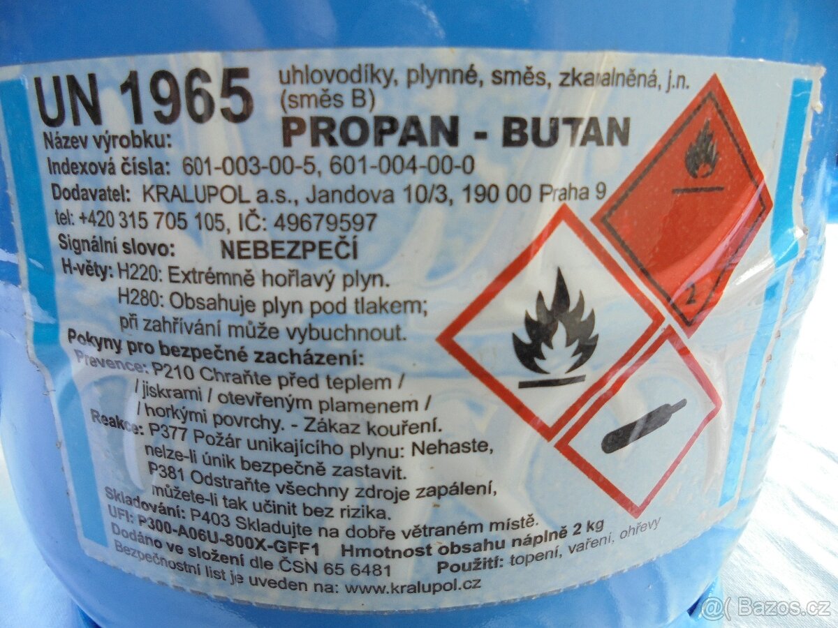 Propanbutanové láhve - 3
