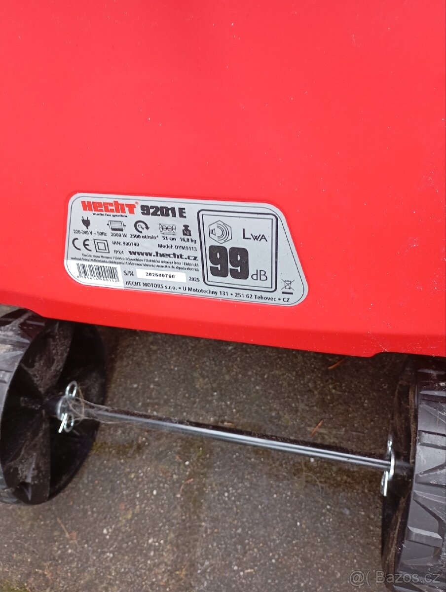 Prodám elektrickou frézu na sníh - 3