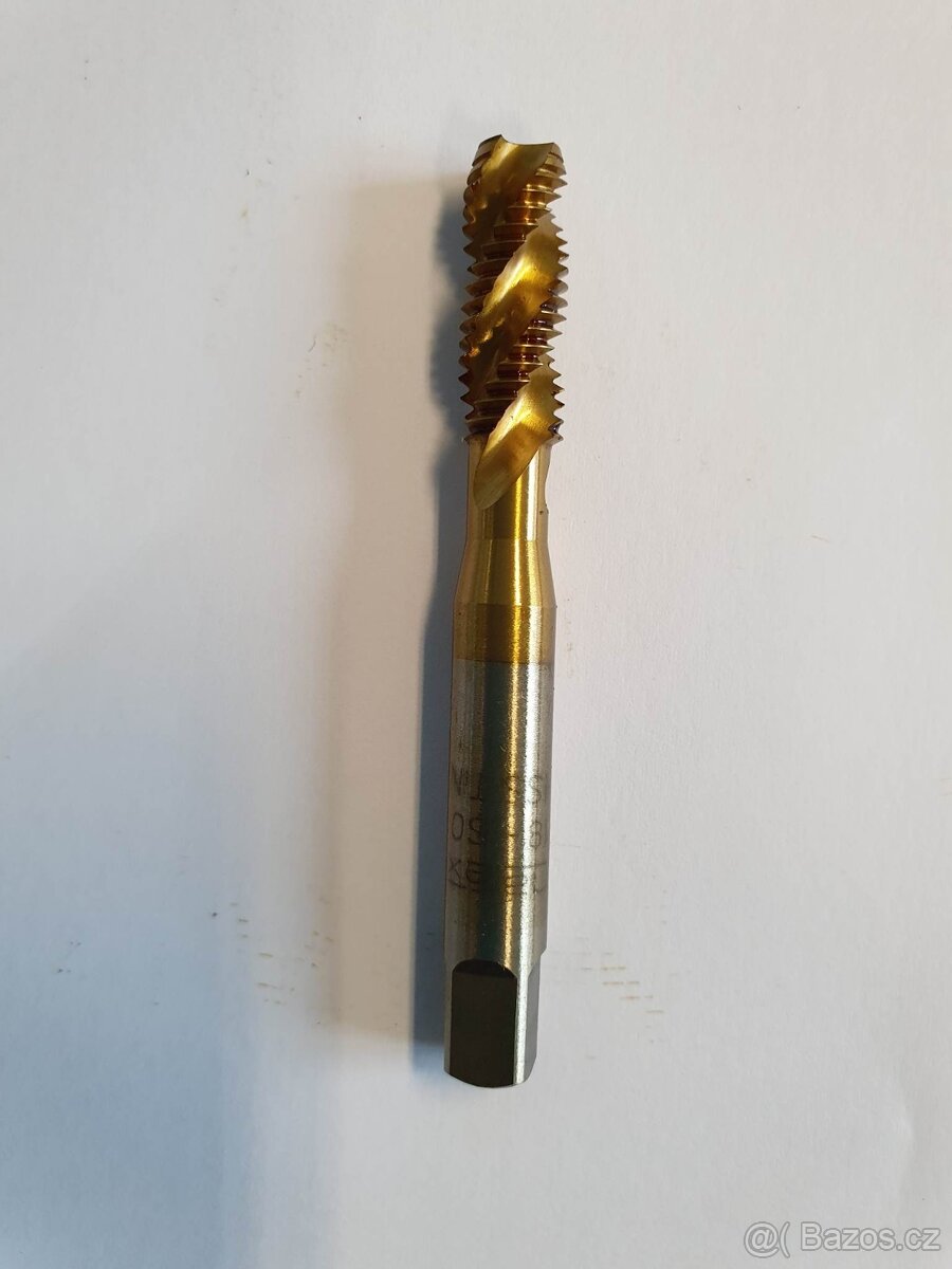 Závitník strojní M8 rychlořezný titan - 3