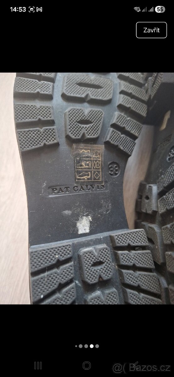 Pat Calvin kožené polobotky - 3