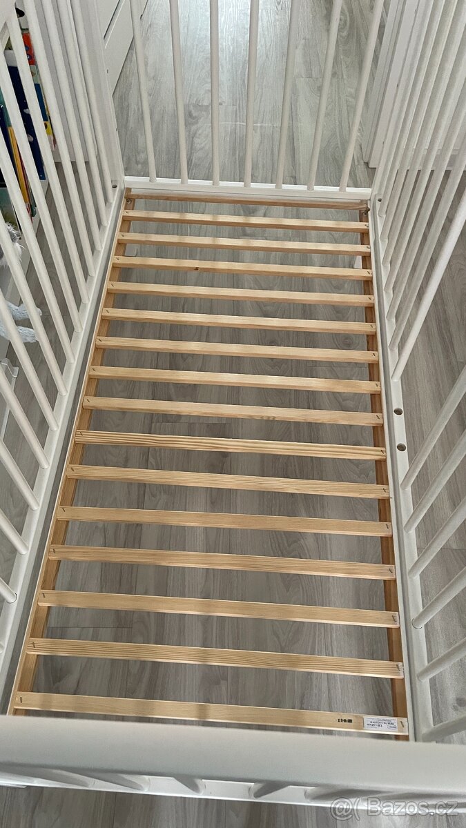 Dětská postýlka 120×60 cm - BÍLA - TOP STAV - 3