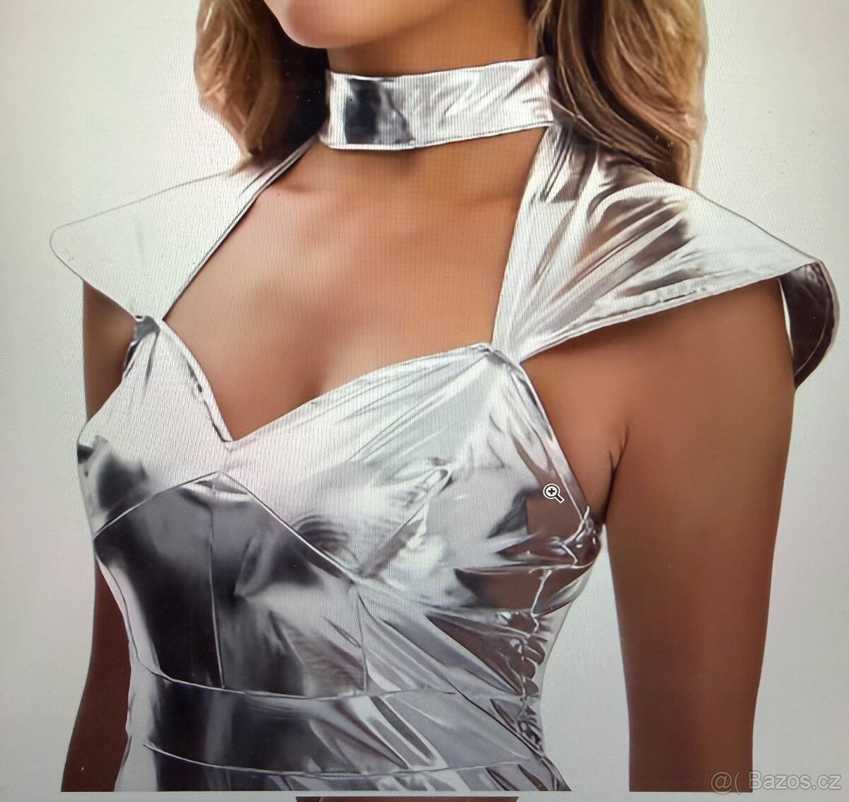 Stribrne saty leskle 165-169cm vyska - 3