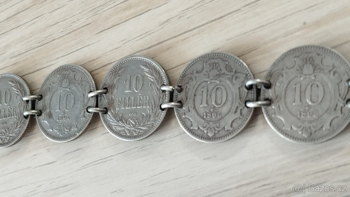 Patriotický náramek z mincí RU - 3