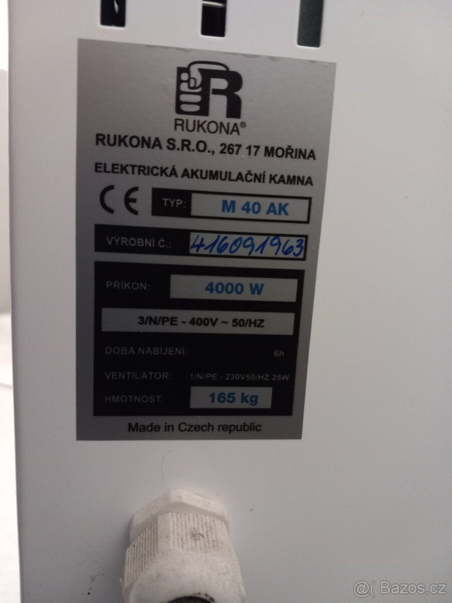 Akumulační kamna M40AK - 3