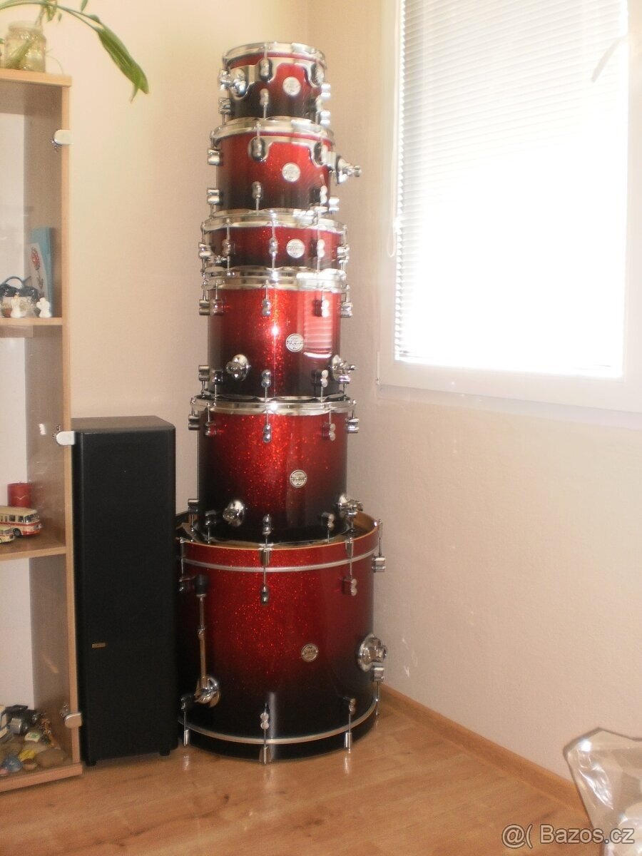 Bicí souprava pdp by DW+hardware,javorová,lakovaná jako nová - 3