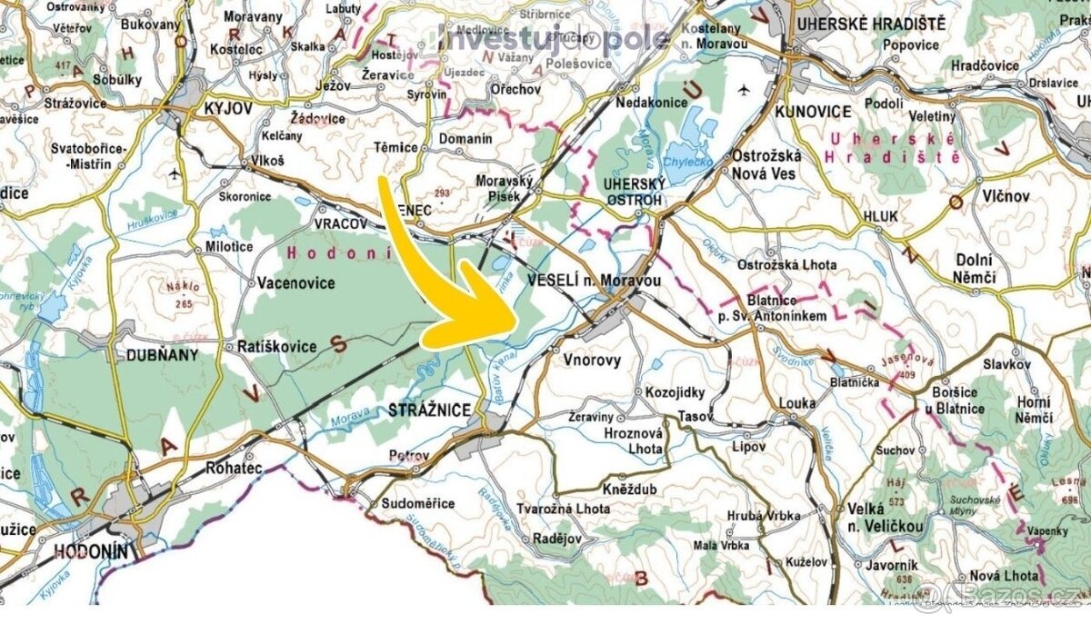 Prodej podílu 1/4 pole 3 029 m², Bzenec, ev.č. 2025-06-23-17 - 3