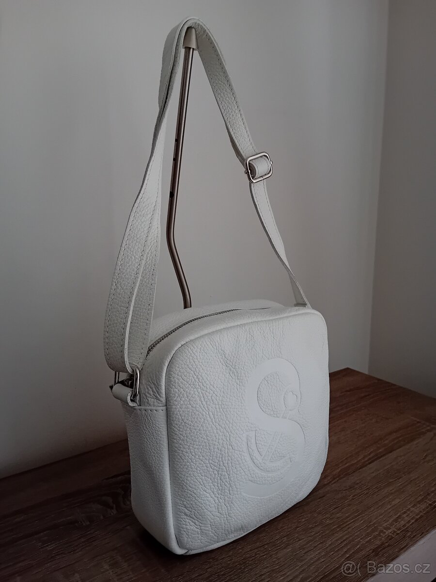 QVC dámská kabelka kožená nová - 3