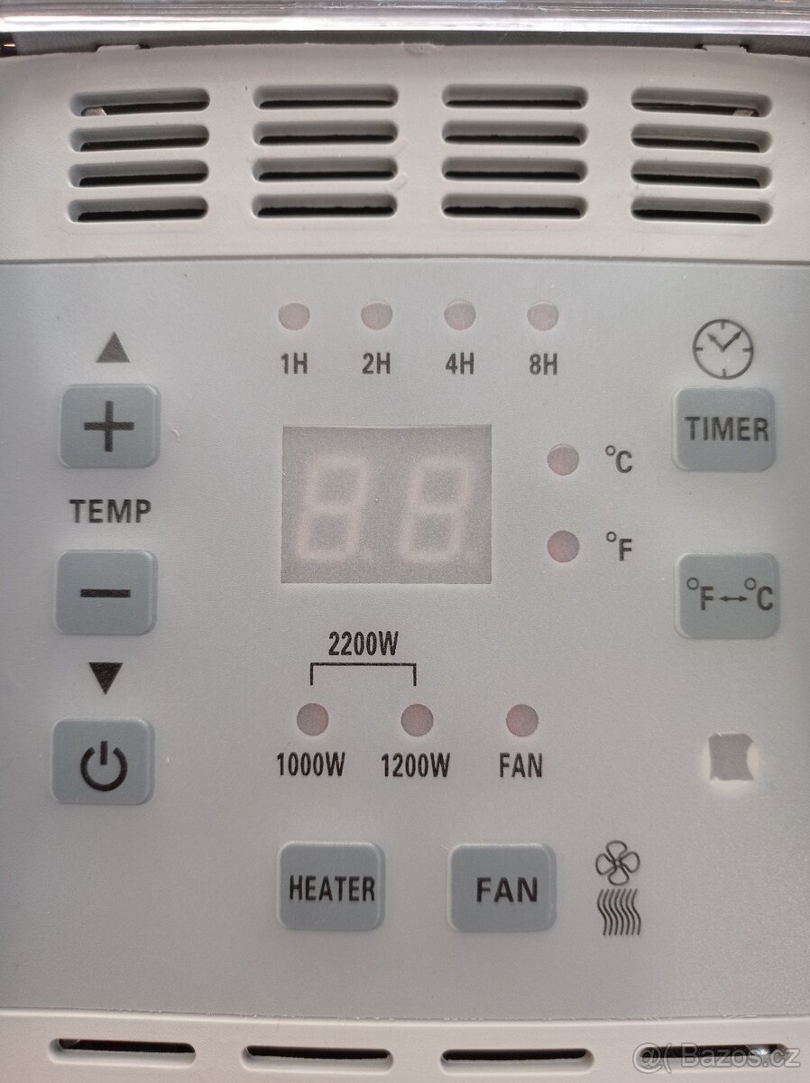 Teplovzdušný konvektor 2200w - 3