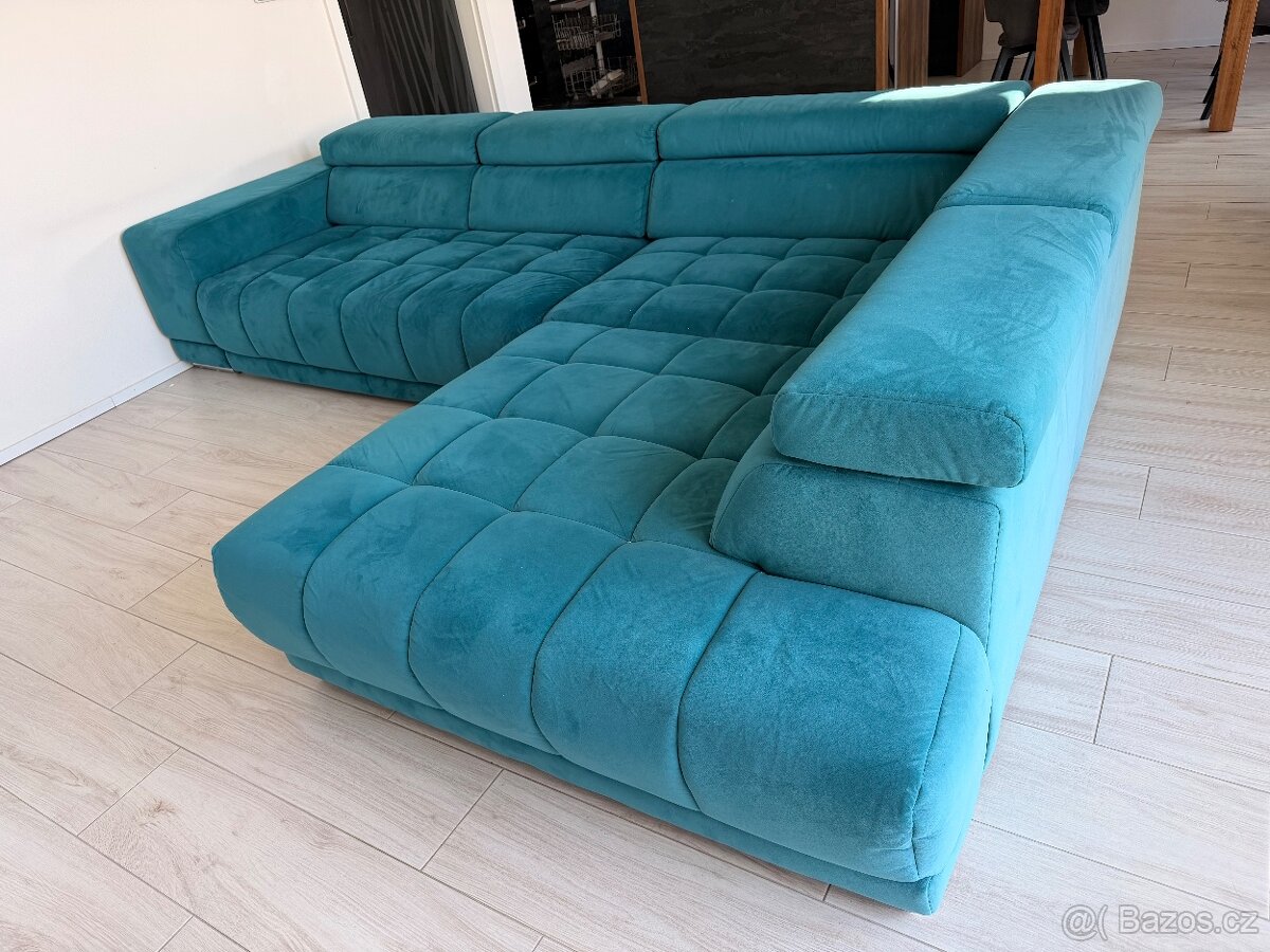 Sedací souprava, petrolejová - 3