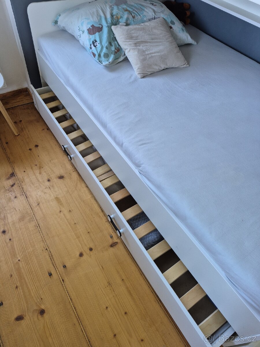 Dětská patrová postel se schůdky a úložným prostorem - 3