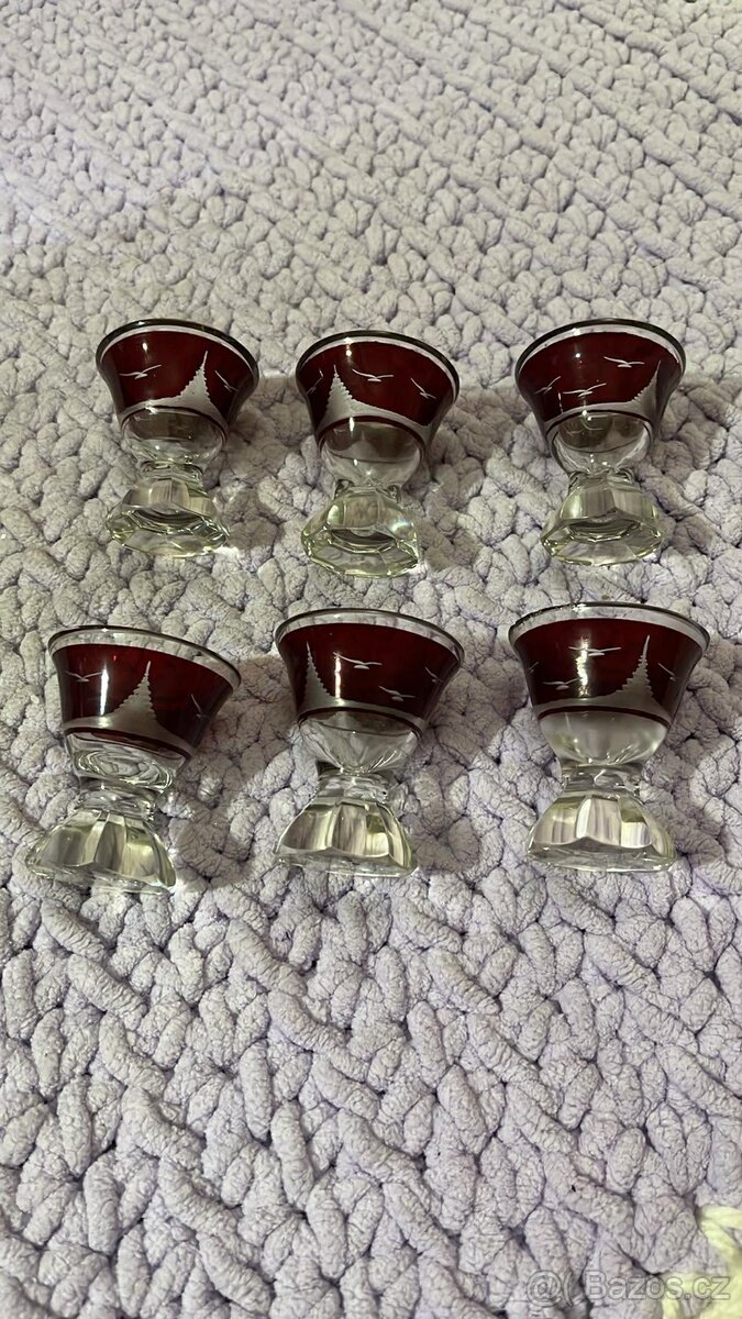 Sada skleniček art deco - 3