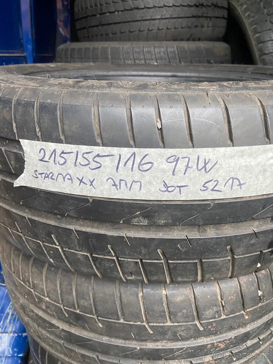 4 ks letní pneumatiky 215/55 r16 - 3