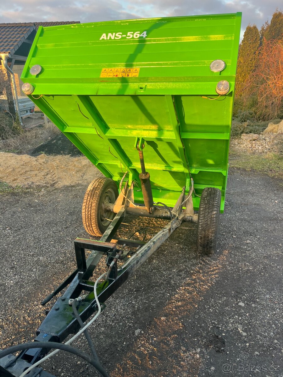 Vlečka ANS 564 hydraulicky sklopná ,tech. Osvědčení - 3