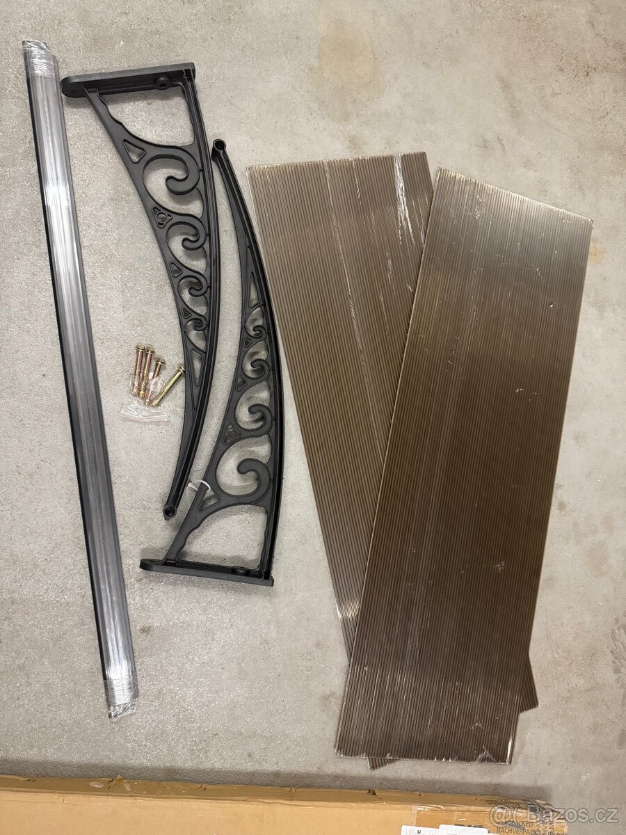 Stříška na vchodové dveře 120 x 75 cm - 3