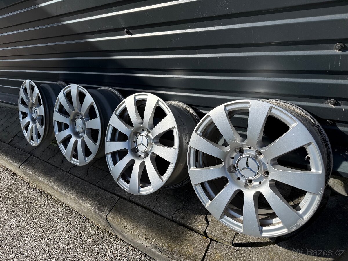 ALU KOLA ORIGINÁL MERCEDES 16" 5X112 ET45,5 7,5J sada 4ks - 3