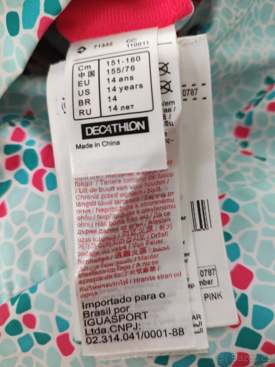 pékná oboustranná zimní bunda jako nová divka 9-13 let - 3