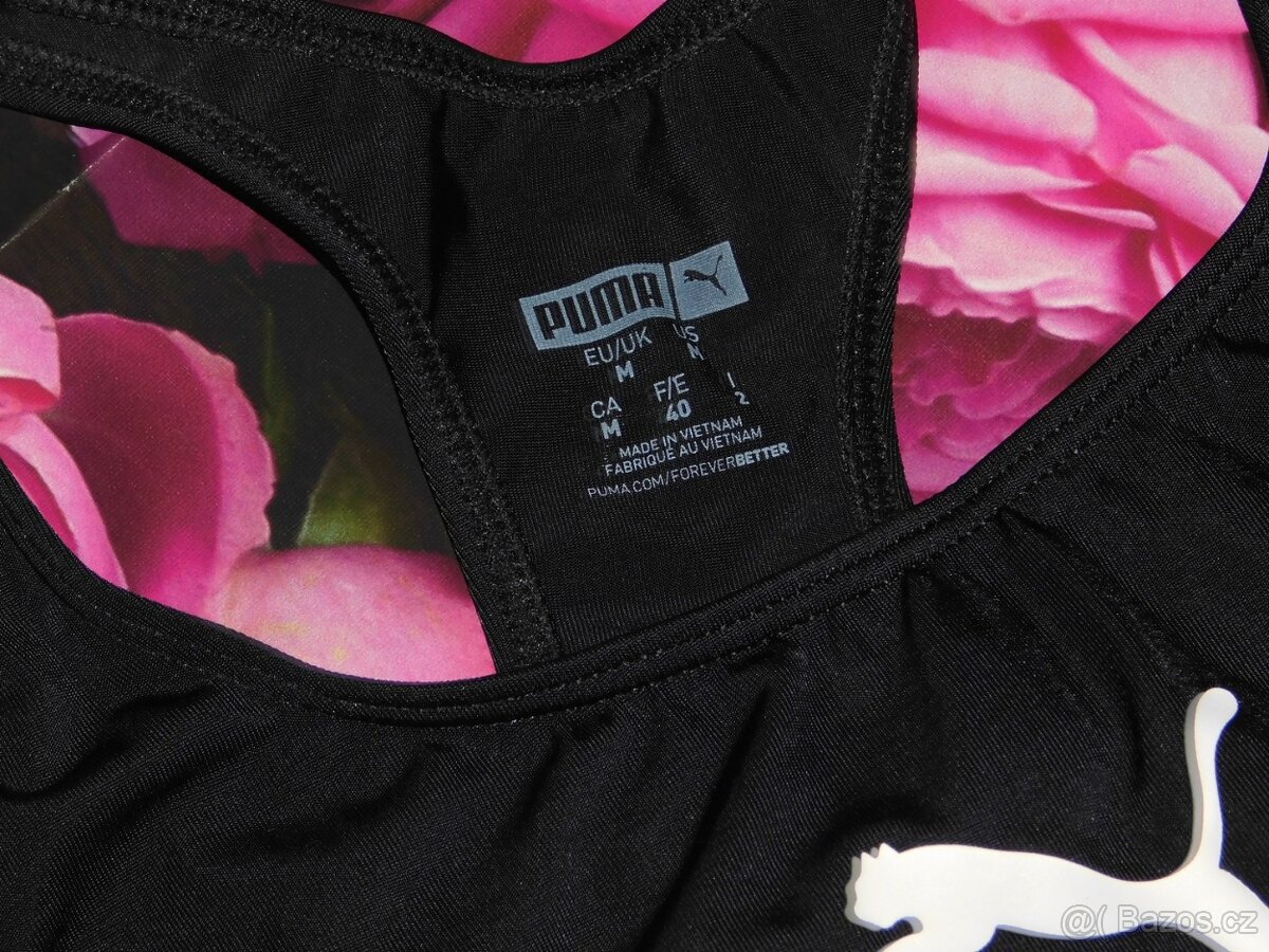 Dámské jednodílné černé sportovní plavky Puma - 3