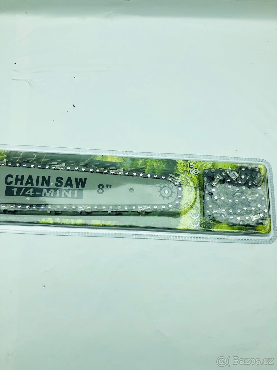 Lišta 8”+ 2x řetěz k Aku řetězová pila - 3