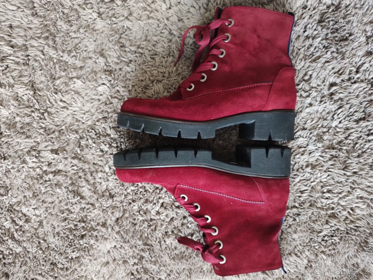 Kožené polokozačky Gabor vel. 39 - 3