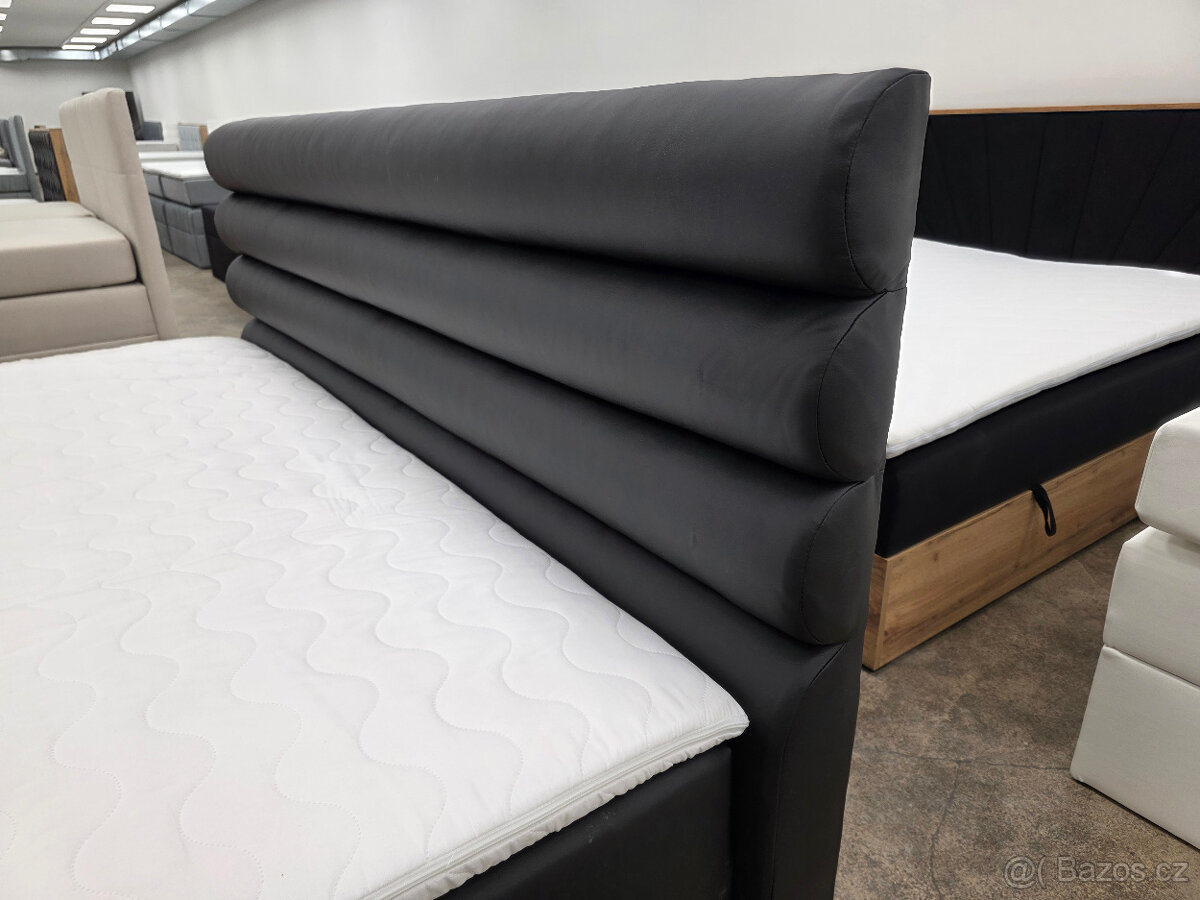 Nová boxpostel CELESTIA 180x200 cm černá - 3