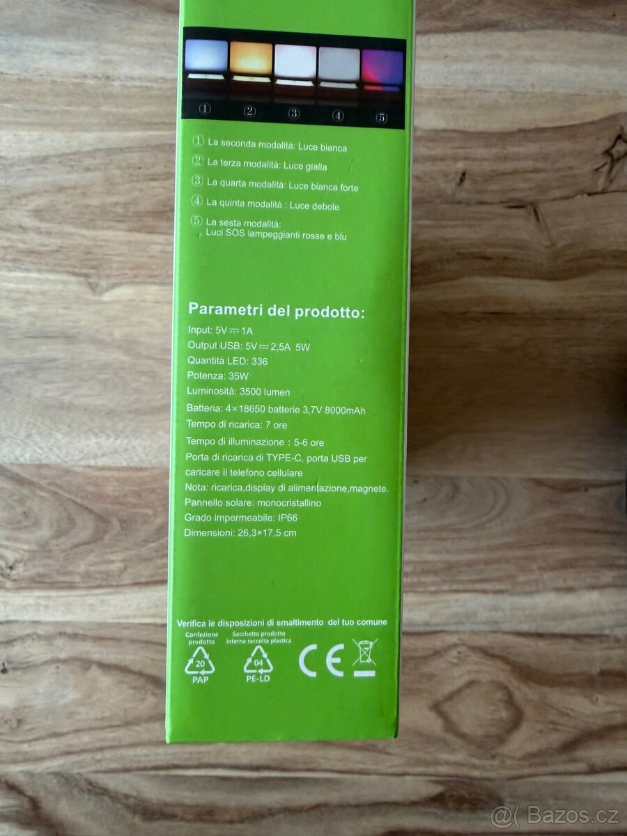Solární LED reflektor MU – 35W / 3500 lm (IP66) - 3