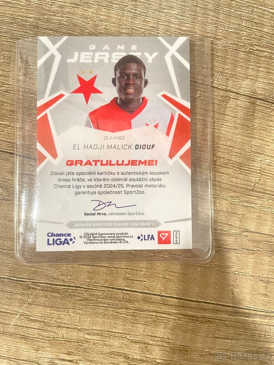 Fotbalová kartička vzácná - 3